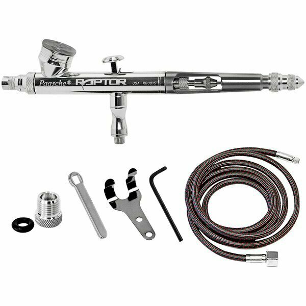 Paasche RG-1AS Raptor Double Action Gravity Feed Airbrush Set with 0.25 mm Tip 655RG1AS